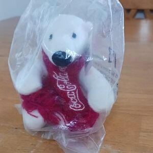 Coca-Cola Polar Bear with Red Knit Scarf